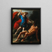 Saint Michael Vanquishing Lucifer - Giuseppe Marullo — framed artwork on a wall