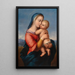 Madonna Tempi after Raphael - Giuseppe Mazzolini — framed artwork on a wall
