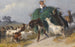 Chèvres conquérant un chariot de foin - Giuseppe Palizzi — artwork view