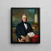 Portrait of Jacob Coen 1782-1852 cereal merchant of Trieste - Giuseppe Tominz — framed artwork on a wall