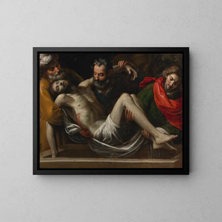 L'Enterrement du Christ - Giuseppe Vermiglio — framed artwork on a wall