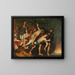 Les trois Hébreux dans la fournaise ardente - Giuseppe di Guido — framed artwork on a wall