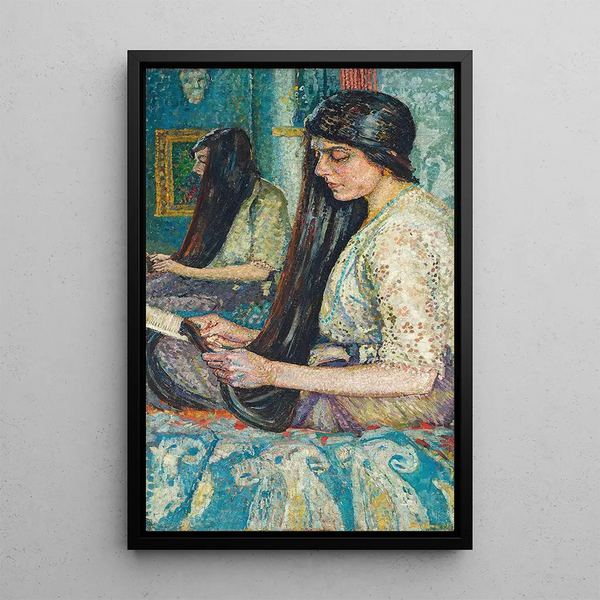the artist Maria's sister - Gladys Dorothy Davison — framed artwork on a wall