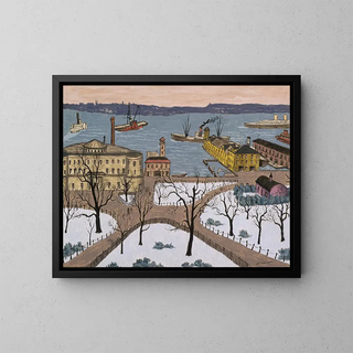 Parc Battery - Glenn O. Coleman — framed artwork on a wall