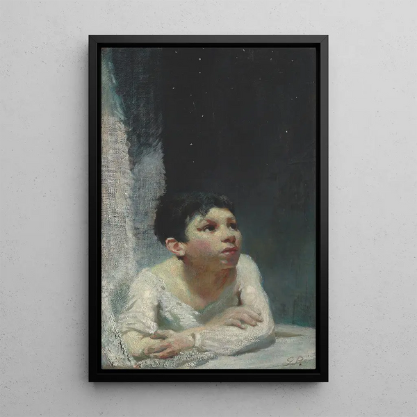 The Little Spaniard - Glyn Warren Philpot — framed artwork on a wall