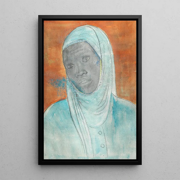 Head of Woman - Glyn Warren Philpot — framed artwork on a wall