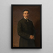 Self-portrait Painting - Godfried Guffens — framed artwork on a wall