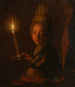 Girl with a lit candle - Godfried Schalcken — artwork view