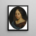 Portrait of a Girl - Godfried Schalcken — framed artwork on a wall