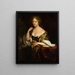 Portrait of Isabelle Agneta Deutz - Godfried Schalcken — framed artwork on a wall