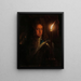 Portrait painting of William III 1650-1702 Prince of Orange Stadhouder and from 1689 King of England - Godfried Schalcken — framed artwork on a wall