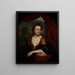 Portrait of an Unknown Woman - Godfried Schalcken — framed artwork on a wall