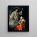 L'Annonciation - Godfried Schalcken — framed artwork on a wall