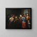 The Parable of the Lost Silver Coin - Godfried Schalcken — framed artwork on a wall