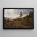 View of the Elleholm Cemetery in Blekinge - Godtfred Rump — framed artwork on a wall