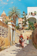 a summer alley in Capri - Goffredo Sinibaldi Paolucci — artwork view