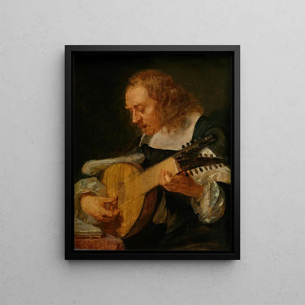 Audience - Gonzales Coques — framed artwork on a wall