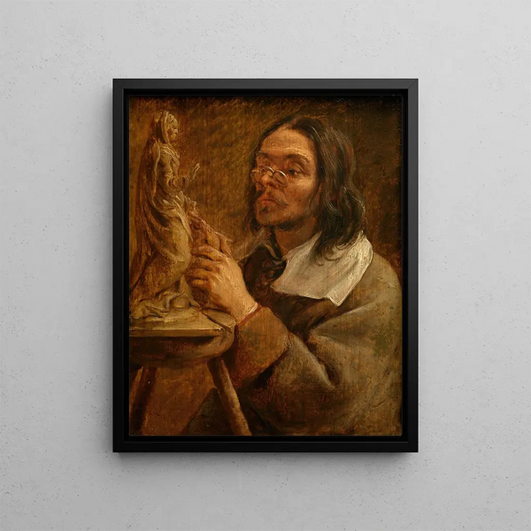 Vue - Gonzales Coques — framed artwork on a wall