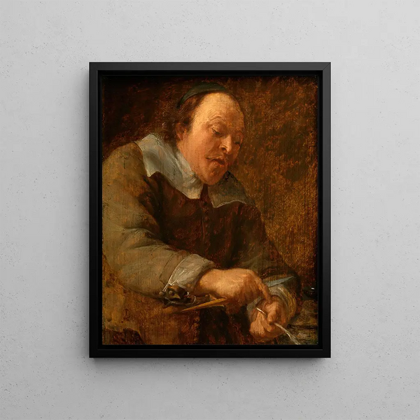 Touche - Gonzales Coques — framed artwork on a wall