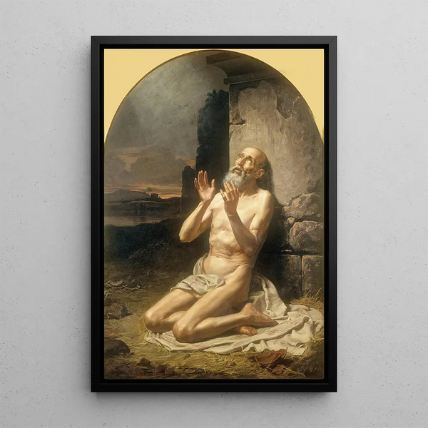 Job sur le fumier - Gonzalo Carrasco — framed artwork on a wall