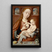 The Virgin breastfeeding - Goossen van der Weyden — framed artwork on a wall