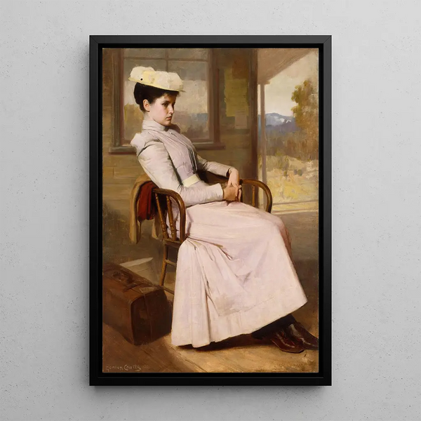 Waiting - Gordon Coutts — framed artwork on a wall