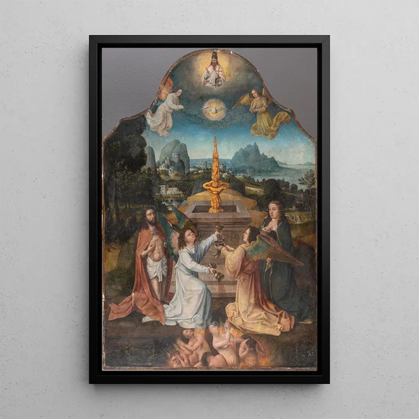 Fons Pietatis - Goswin van der Weyden — framed artwork on a wall