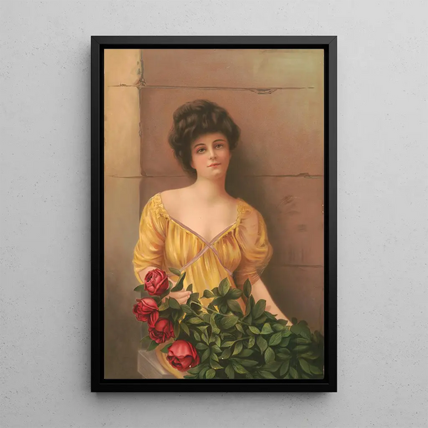 American Beauty Painting - Gotham Litho Co — framed artwork on a wall
