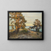 Coastal Landscape Painting at Sunset - Gottfrid Kallstenius — framed artwork on a wall