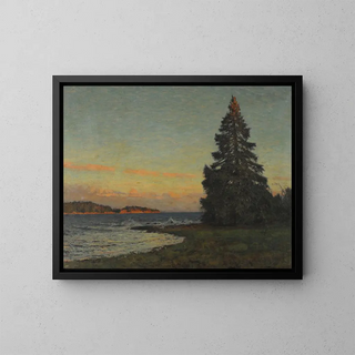 The fir tree - Gottfrid Samuel Nickolaus Kallstenius — framed artwork on a wall