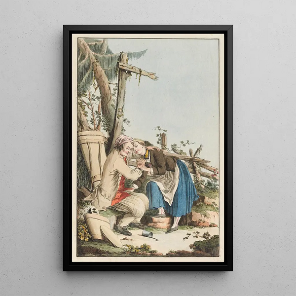 The Bernese Milkman - Gottfried Locher — framed artwork on a wall