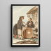 Swiss peasant painting from the Bailiwick of Morat - Gottfried Locher — framed artwork on a wall
