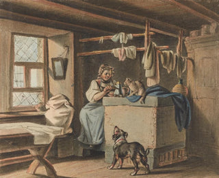 Woman preparing coffee - Gottfried Mind — artwork view