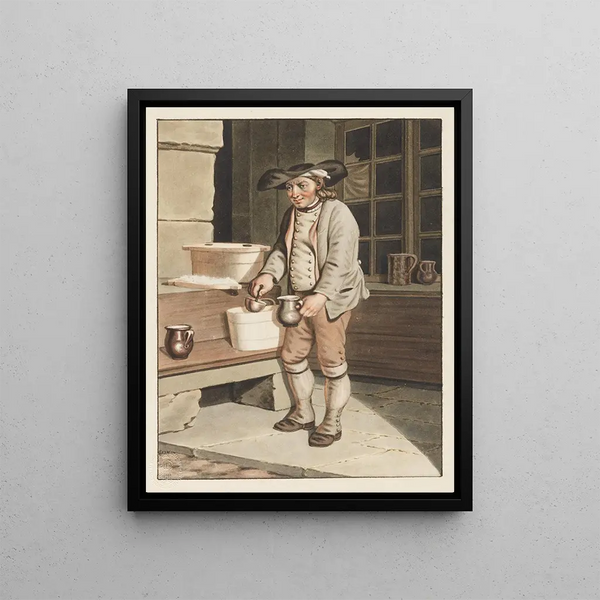 The Bernese Milkman - Gottfried Mind — framed artwork on a wall