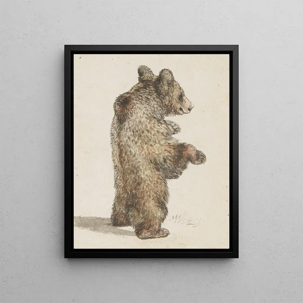 Standing Painting Br - Gottfried Mind — framed artwork on a wall