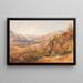 a flower landscape probably in the Adige Valley Etschtal near Bolzano - Gottfried Seelos — framed artwork on a wall