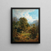 a landscape in the Fassa Valley, South Tyrol - Gottfried Seelos — framed artwork on a wall