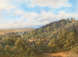 Vue du château de Sebetov Schebetau près de Boskovice - Gottfried Seelos — artwork view