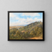 Vue du château de Sebetov Schebetau près de Boskovice - Gottfried Seelos — framed artwork on a wall