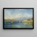 the lighthouse of Prestenizza on the island of Cherso - Gottfried Seelos — framed artwork on a wall