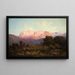 Schlern with Rosengarten seen from Rampeun - Gottfried Seelos — framed artwork on a wall