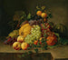 a large still life of decorative fruits - Gottfried Wilhelm Völcker — artwork view