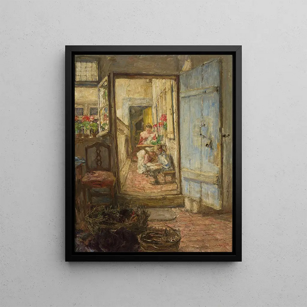 Porte bleue - Gotthardt Kuehl — framed artwork on a wall