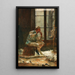 The flute player - Gotthardt Kuehl — framed artwork on a wall