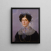 Portrait of Adelheid Reiss Reiss - Gotthelf Leberecht Gläser — framed artwork on a wall