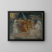 The Christ perceives the cross in a dream - Gottlieb Schick — framed artwork on a wall