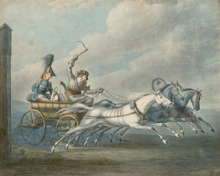 ficier en route pour chez lui - Gottlob Alexander Sauerweid — artwork view