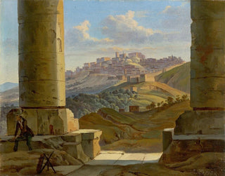 Landscape painting of Sicily - Gottlob Michael Wentzel — artwork view