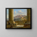 Landscape painting of Sicily - Gottlob Michael Wentzel — framed artwork on a wall