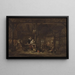 Interior of a Stable - Govert Dircksz Camphuysen — framed artwork on a wall